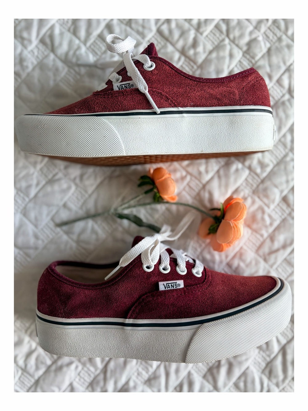 Vans Authentic Platform 2.0 Port Royale Suede Sneakers Women 6 - Picture 4 of 8